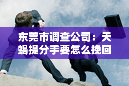 东莞市调查公司：天蝎提分手要怎么挽回