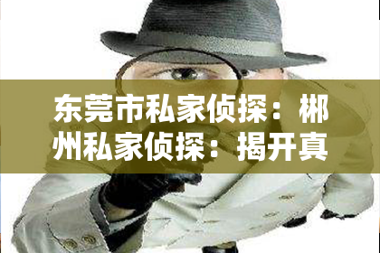 东莞市私家侦探：郴州私家侦探：揭开真相的神秘使者