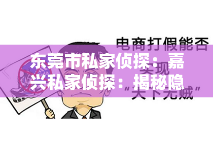 东莞市私家侦探：嘉兴私家侦探：揭秘隐藏在角落里的秘密守护者