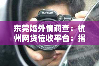 东莞婚外情调查：杭州网贷催收平台：揭秘行业现状与合规之路