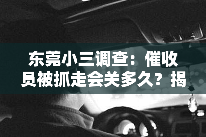 东莞小三调查：催收员被抓走会关多久？揭秘法律背后的真相