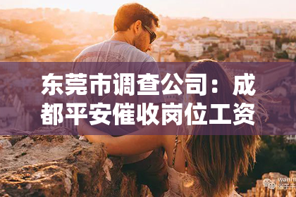 东莞市调查公司：成都平安催收岗位工资揭秘：揭秘职场薪资的秘密花园