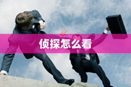 侦探怎么看