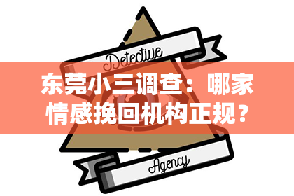 东莞小三调查:哪家情感挽回机构正规?