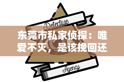 东莞市私家侦探:唯爱不灭,是该挽回还是放手?