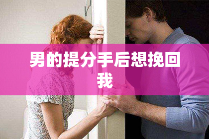男的提分手后想挽回我