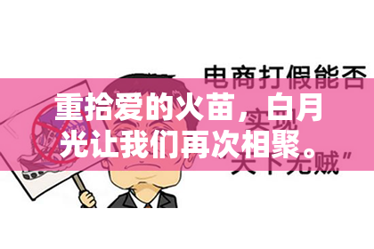 重拾爱的火苗，白月光让我们再次相聚。