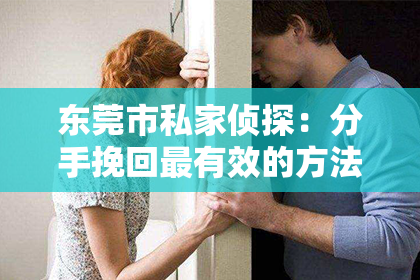 东莞市私家侦探:分手挽回最有效的方法:男性视角下的策略解析
