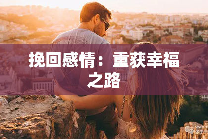 挽回感情：重获幸福之路