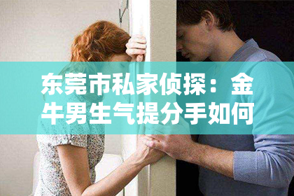 东莞市私家侦探:金牛男生气提分手如何挽回:策略解析与案例分析