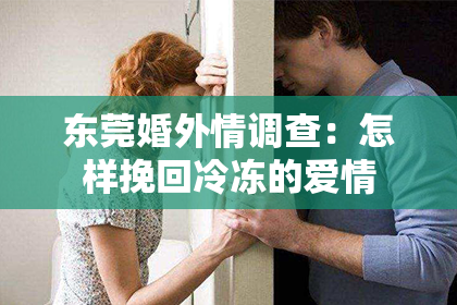东莞婚外情调查：怎样挽回冷冻的爱情