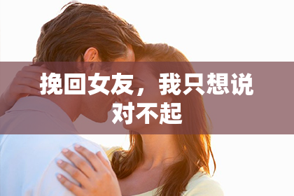 挽回女友，我只想说对不起