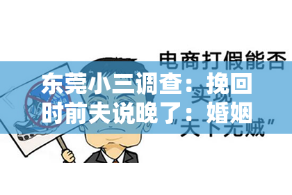 东莞小三调查：挽回时前夫说晚了：婚姻关系破裂后的反思与行动