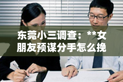 东莞小三调查：**女朋友预谋分手怎么挽回？深度解析与实用建议**