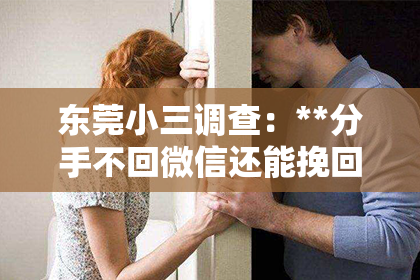 东莞小三调查：**分手不回微信还能挽回吗？深度解析挽回前任的可能性与策略**