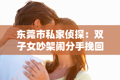 东莞市私家侦探:双子女吵架闹分手挽回不了:情感裂痕的修复与反思