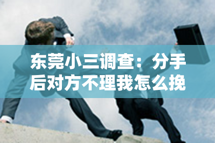 东莞小三调查：分手后对方不理我怎么挽回呢