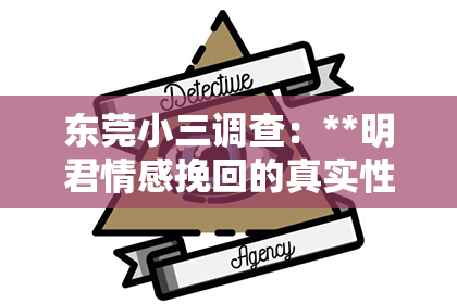 东莞小三调查：**明君情感挽回的真实性探讨**