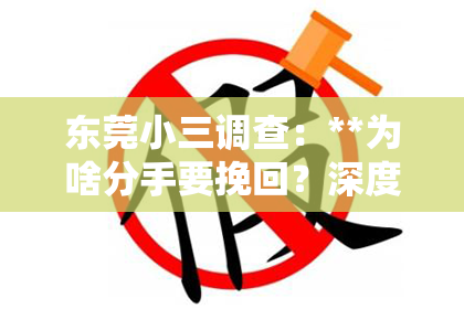 东莞小三调查：**为啥分手要挽回？深度解析背后的原因与情感纠葛**