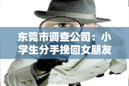 东莞市调查公司：小学生分手挽回女朋友文案