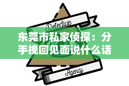 东莞市私家侦探：分手挽回见面说什么话好