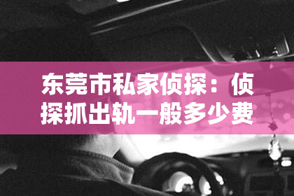 东莞市私家侦探:侦探抓出轨一般多少费用昆明